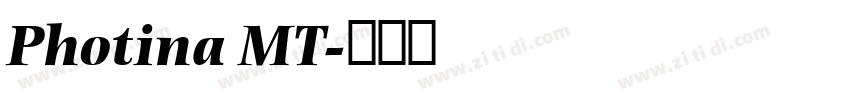 Photina MT字体转换